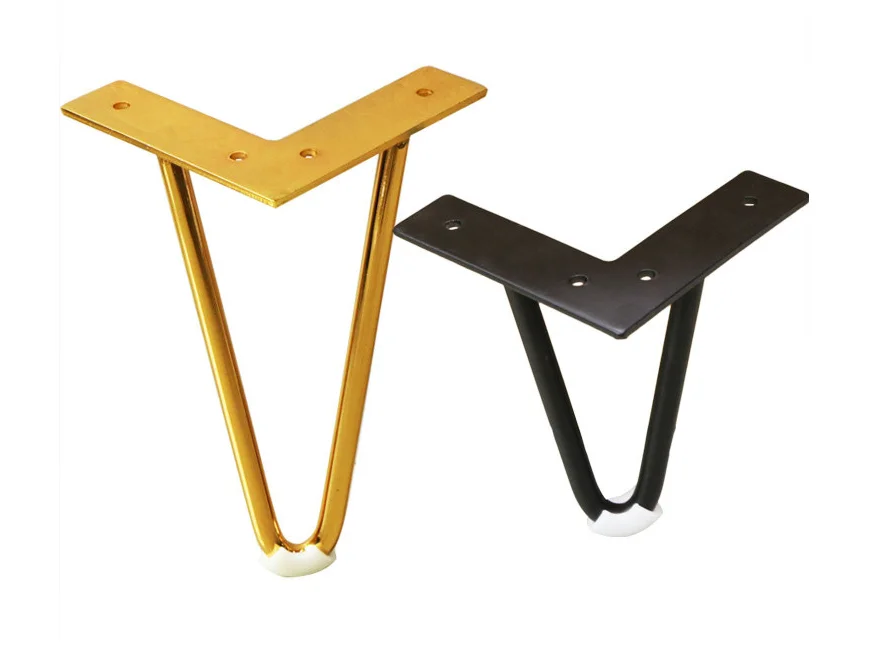 Furniture hardware U-shaped iron wire sofa coffee table steel foot support foot Table Legs