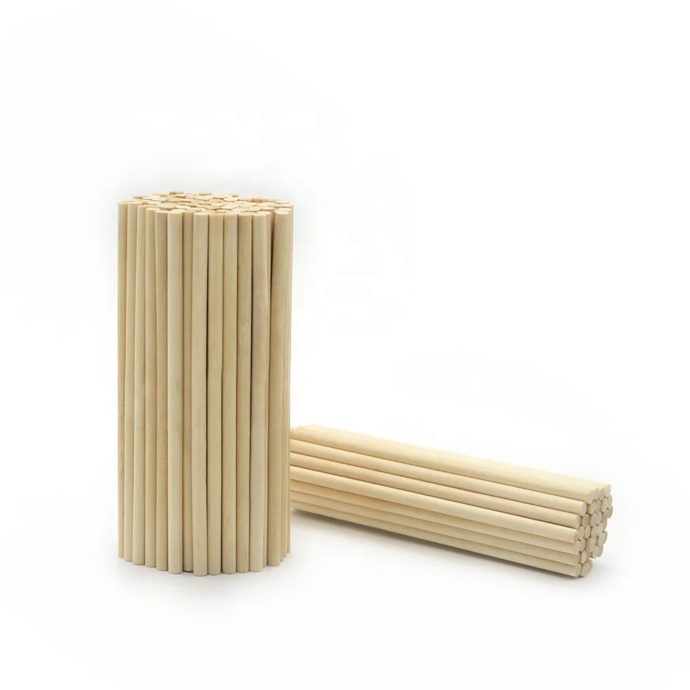 Birch Wood Round Wooden Sticks for DIY Wood Craft Dowels