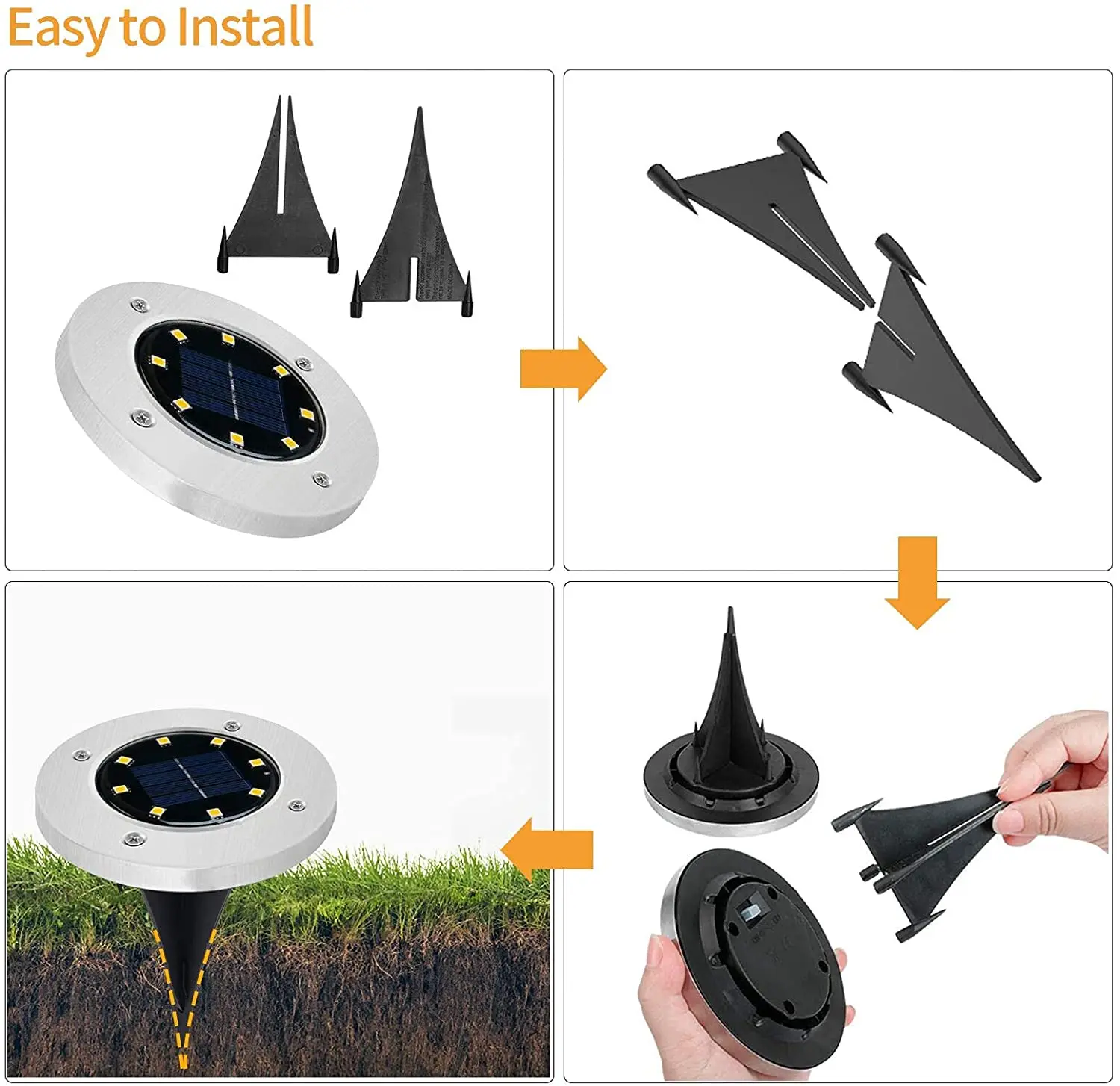 Solar Outdoor Lawn Plug Lamp Decoration Garden Villa Courtyard Waterproof Buried Lamp