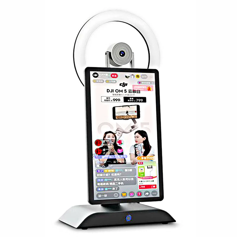 Custom Professional Intelligent Live Streaming Equipment Set 15.6 Inch Touch Screen LCD SDK F1 Desktop Live Streaming Machine