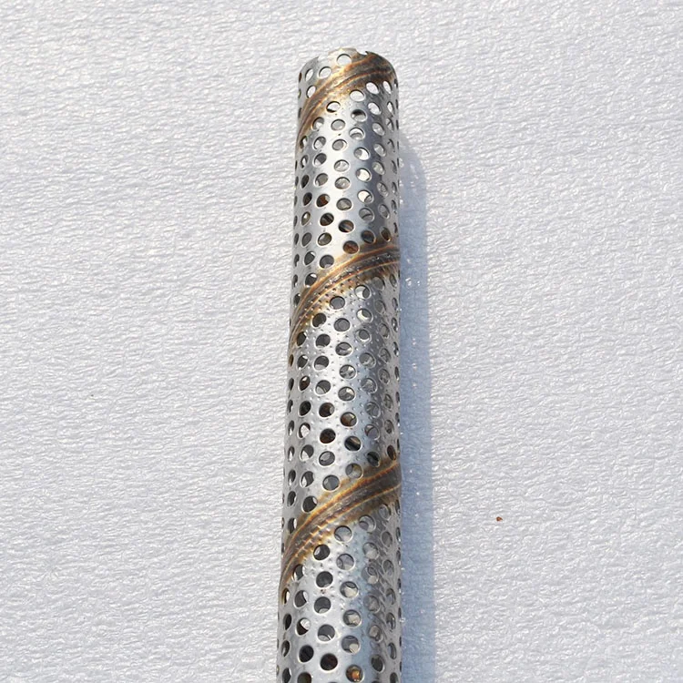 Customized Not Polishing Stainless steel 304 316 316L perforated cylinder/perforated metal mesh Stainless steel filter pipe tube