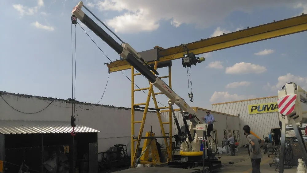 hydraulic telescopic boom deck crane