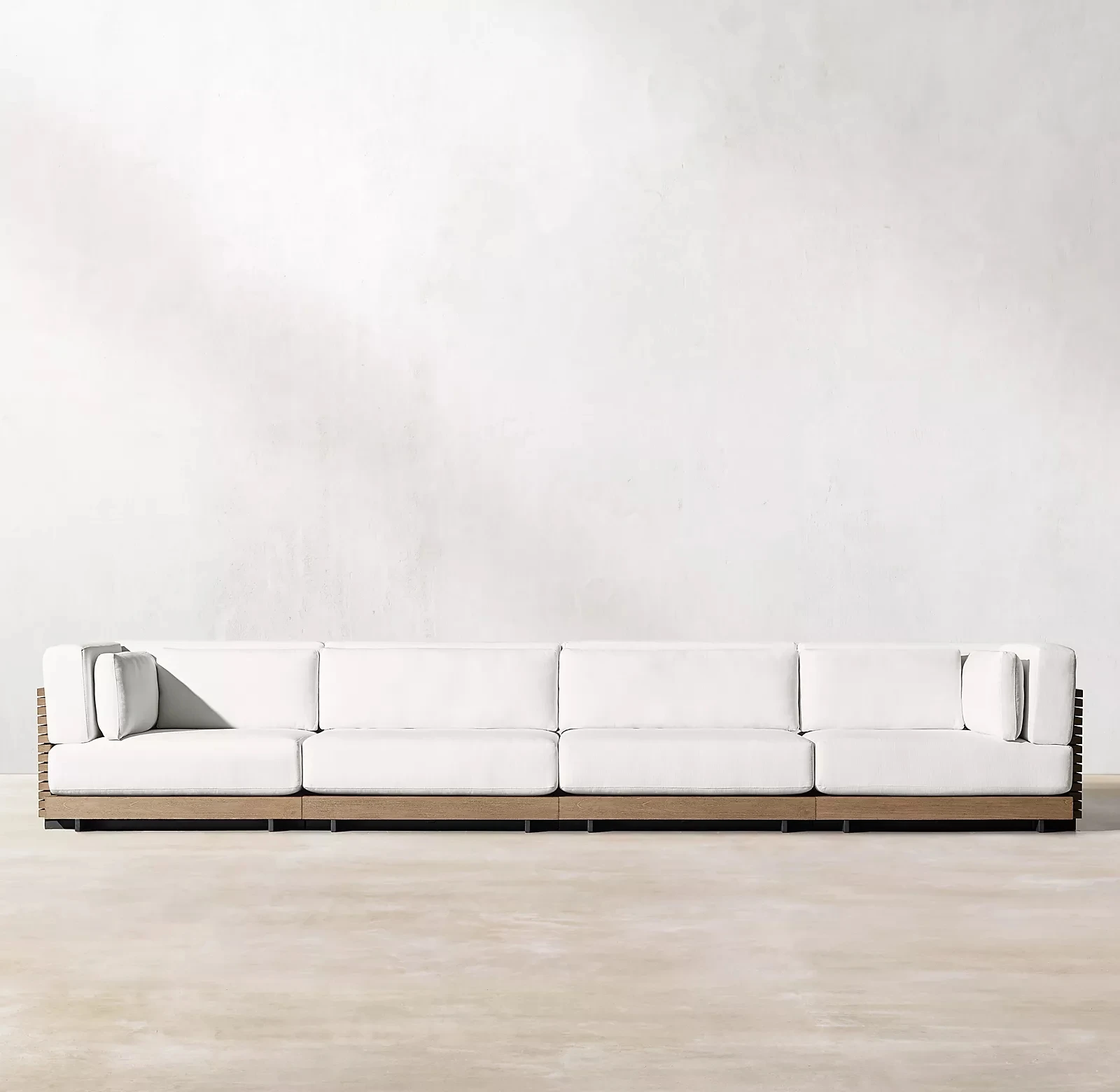 Комплект классической уличной мебели из тикового дерева, Роскошные Современные садовые диваны с журнальным столиком