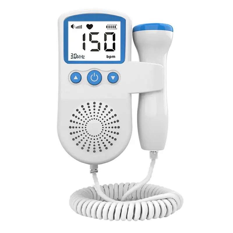 Fetal Doppler 2024 Medical Equipment Heart Rate  Fetal Pulse Monitor Portable Ultrasound Fetal Doppler