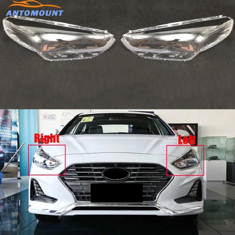 Wholesale OEM Car Aftermarket Headlight Glass Lens Head Light Headlamp Lampshade Lenses Cover For Hyundai Sonata 2017 2018 2019