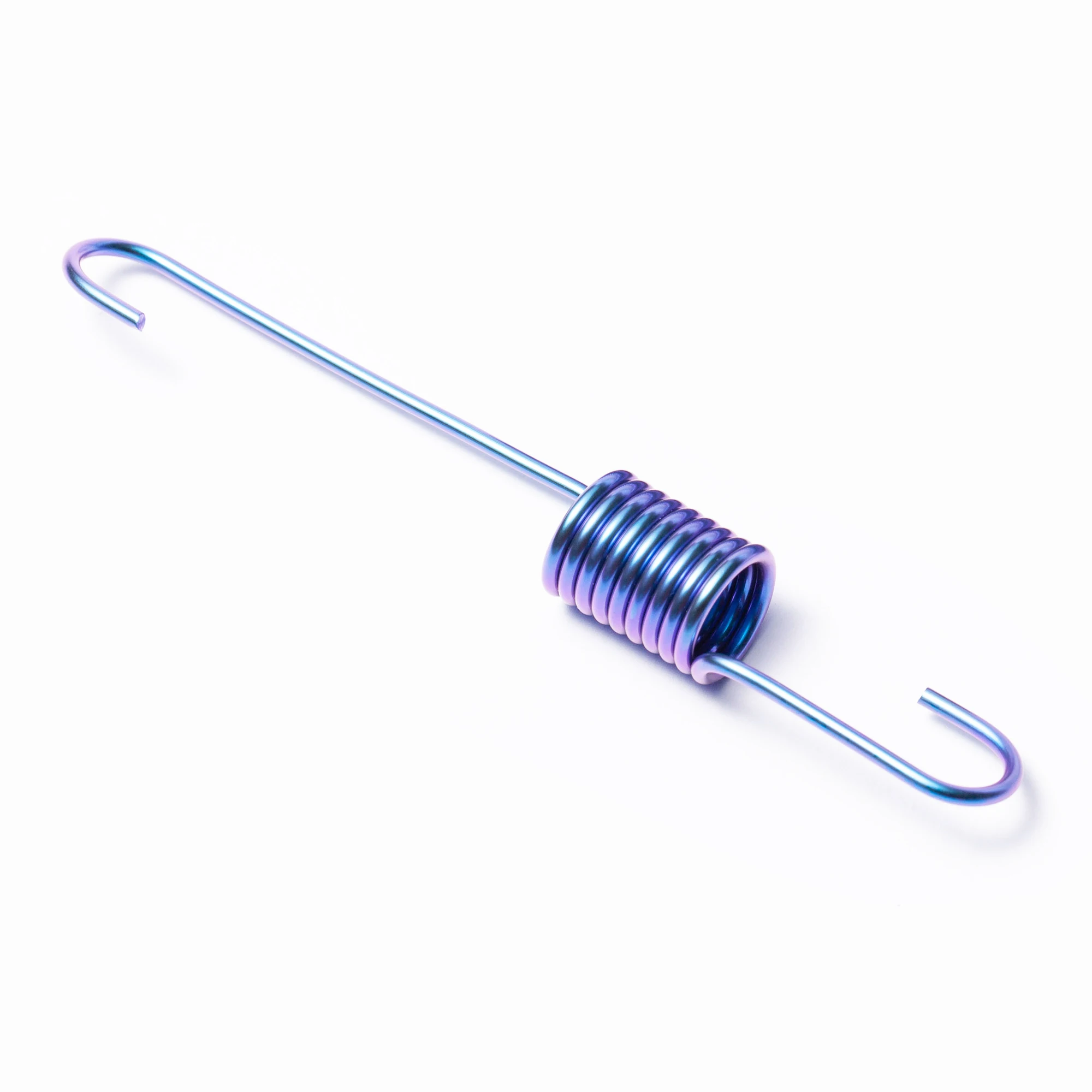 Titanium Alloy Pullback Spring Double Tension Black Coating Spiral Coil Style Motorcycle Hardware Compression/Extension/Torsion