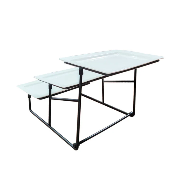 FTS Three Tier Risers Stand Sets Party Dessert Present Big Plates Serving Food Buffet Display