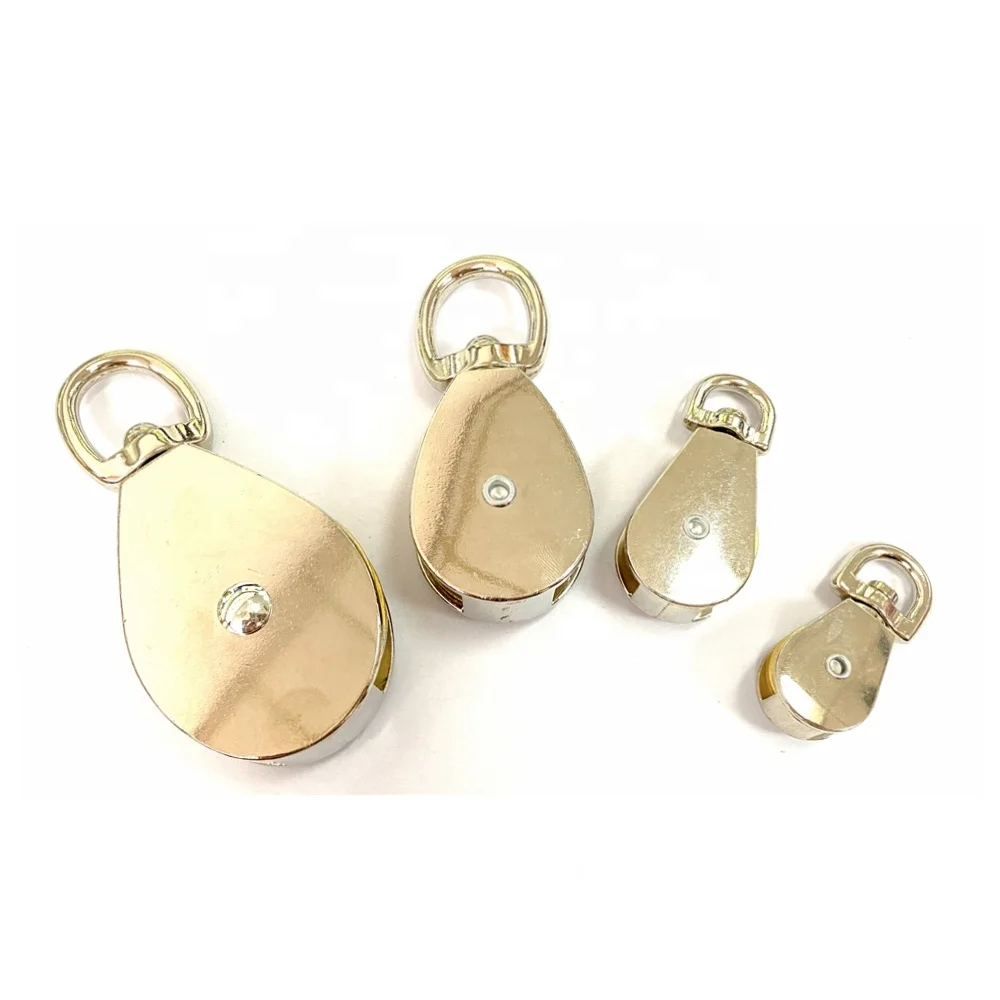 Stainless Steel Pulley Zinc Alloy Single Wheel Rotating Block Pulley Swivel Pulley