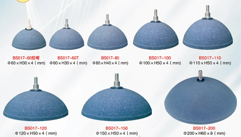 Pond Oxygen Diffusers Pie Bubble Pump Aquarium Round Air Bubble Stone Aquariums & Accessories Semicircle Stone