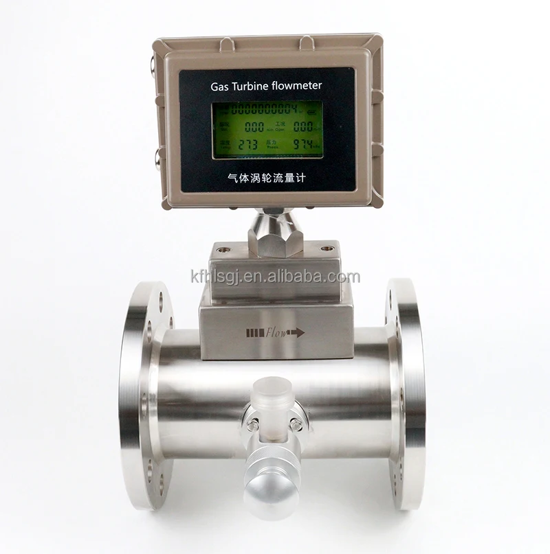Industrial Digital Flange Stainless Steel Explosion Proof Gas Turbine Flow Meter