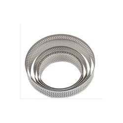 Pastry Perforated Tart Ring Mold High Quality Stainless Steel 304 Cake Tools,cake Tools Pastry Baking Moulds Kitchen All-season