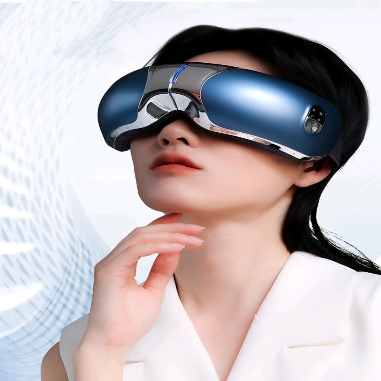 Hot Sell Health Care Wireless Roller Eye Massager Instrument Glasses With Heat Cold Compression