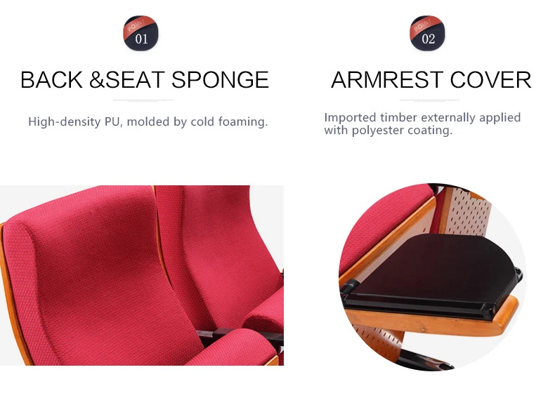 Factory direct price used Conference theater seating lecture hall Auditorium folding chair