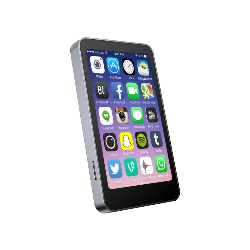 Full Touch Screen 3.5inch  Mp3 Music Player 1000mAh battery 4GB 8GB 16GB 32GB Mp4 Player