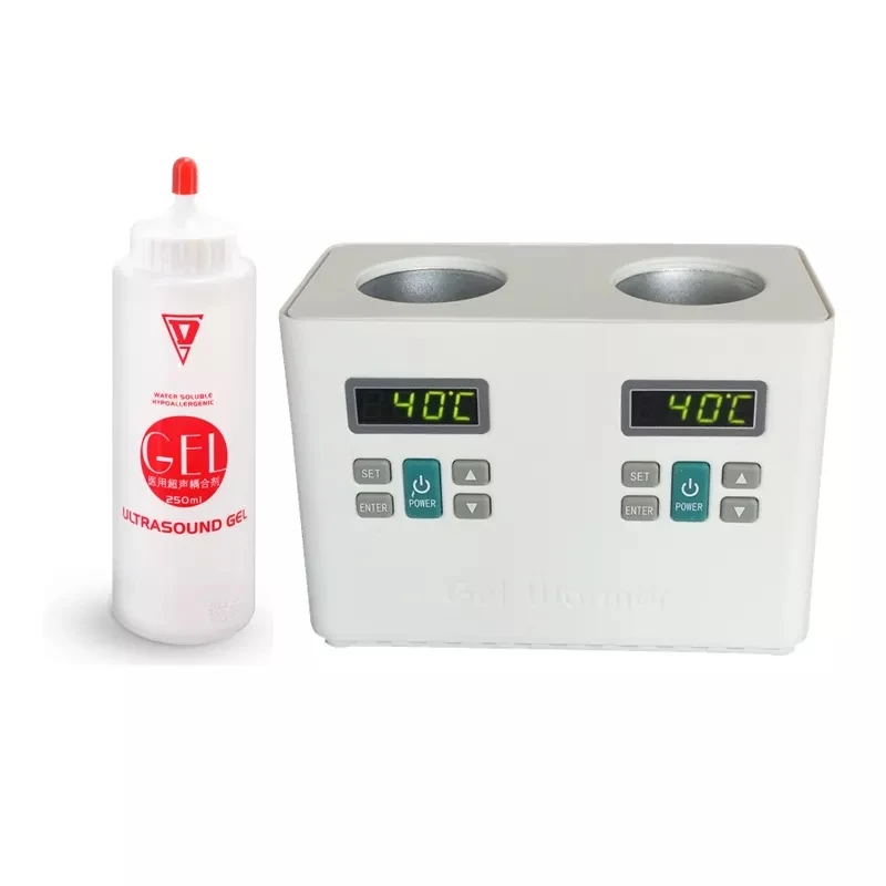 Хорошее качество Электрический ультразвуковой гель нагреватель двойная чашка 2 две бутылки