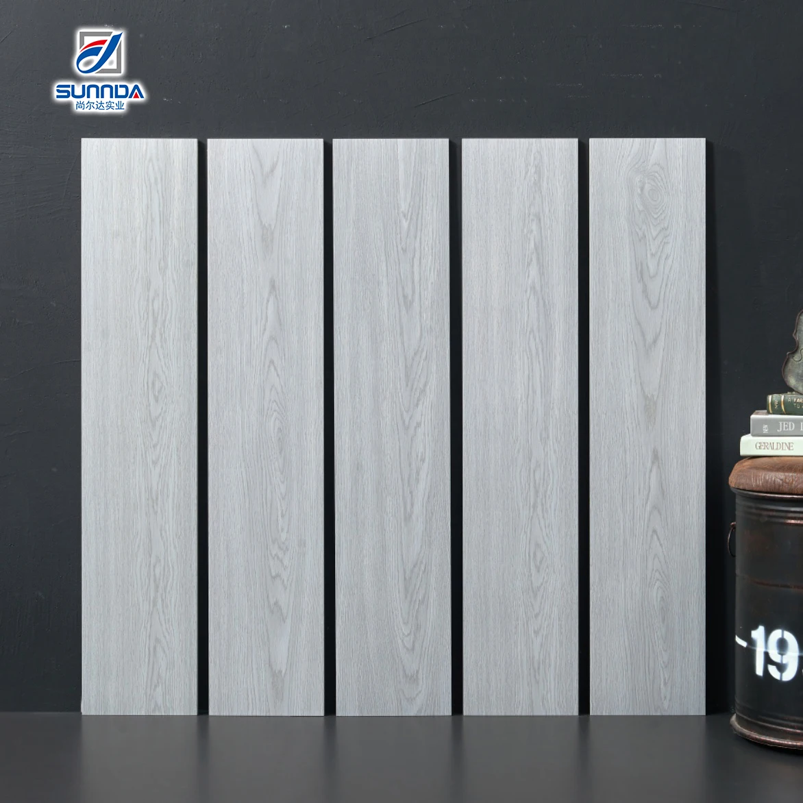 Living Room Non-slip Ceramic Wood Tiles Building materials 200x1000mm Matt Floor Wooden Porcelain Tile