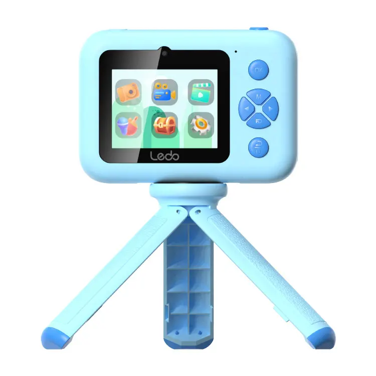 Mini Educational Toys Customized Kids Digital Video Selfie Photography Camera with Puzzle Games