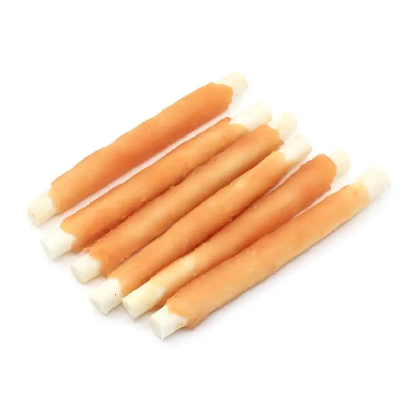 Pet Food Wholesale Delicious Chicken Wrapped Cheese Stick Dry Dog Snacks