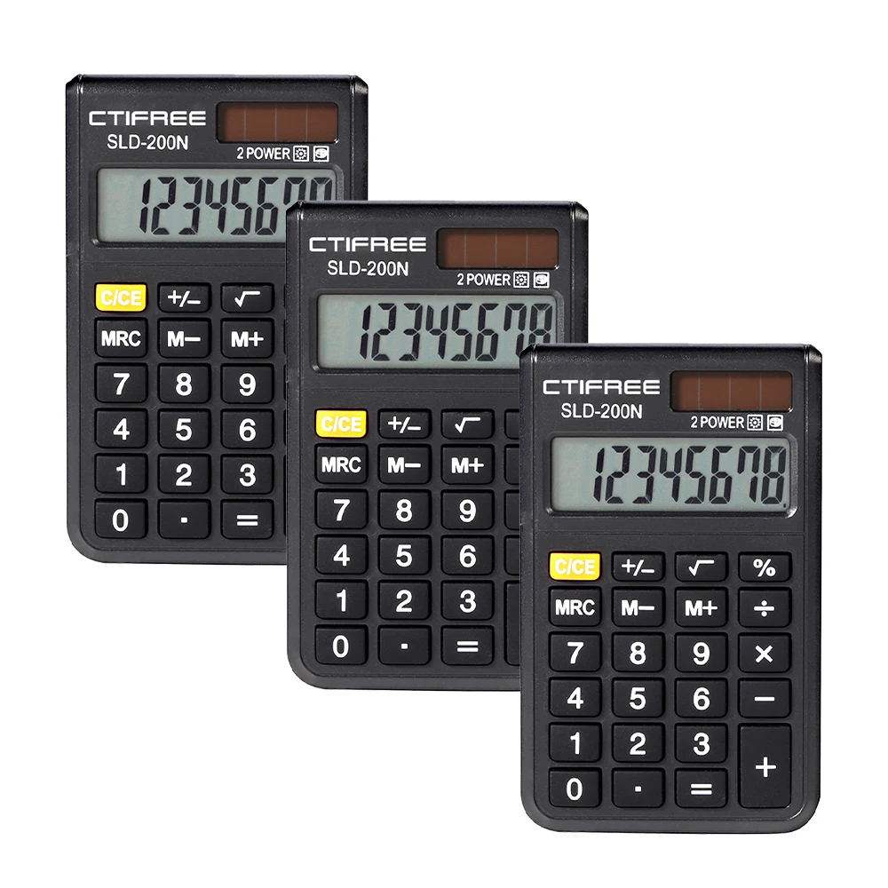 Bulk Mini Size Small Battery Function Calculator Hand Held Pocket Basic Calculator for Students Kids School Home Office