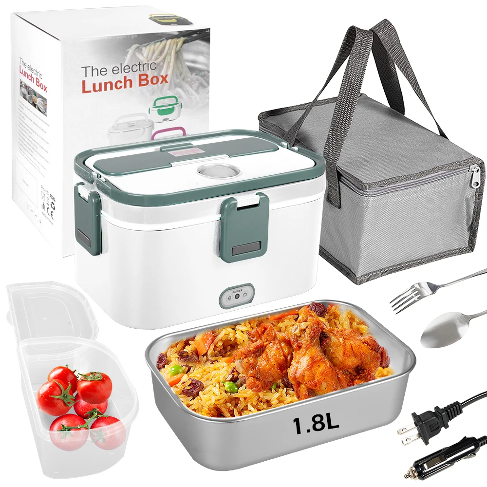 Factory 1.8L food heater portable electric lunch box for home car truck