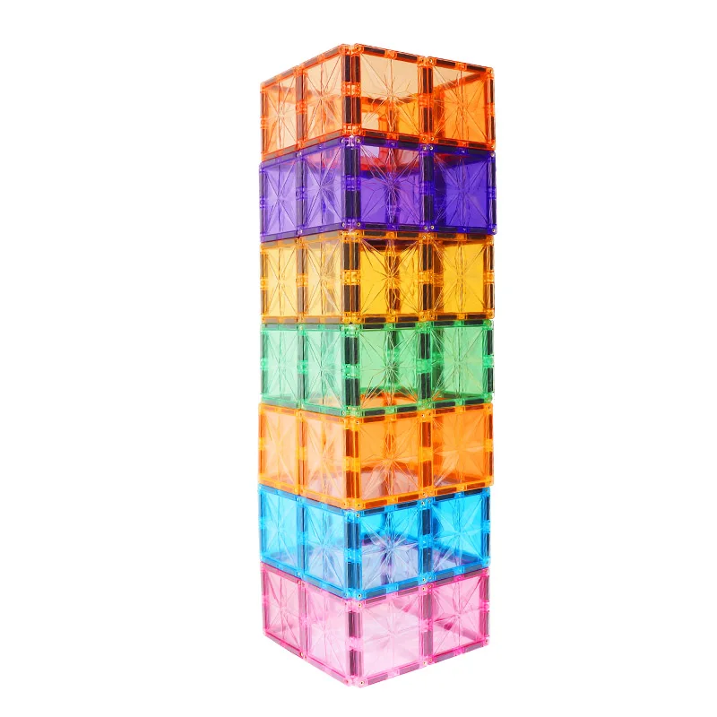 Magnetic Blocks hot selling educational magnetic tiles building blocks plastic construction toys for kids