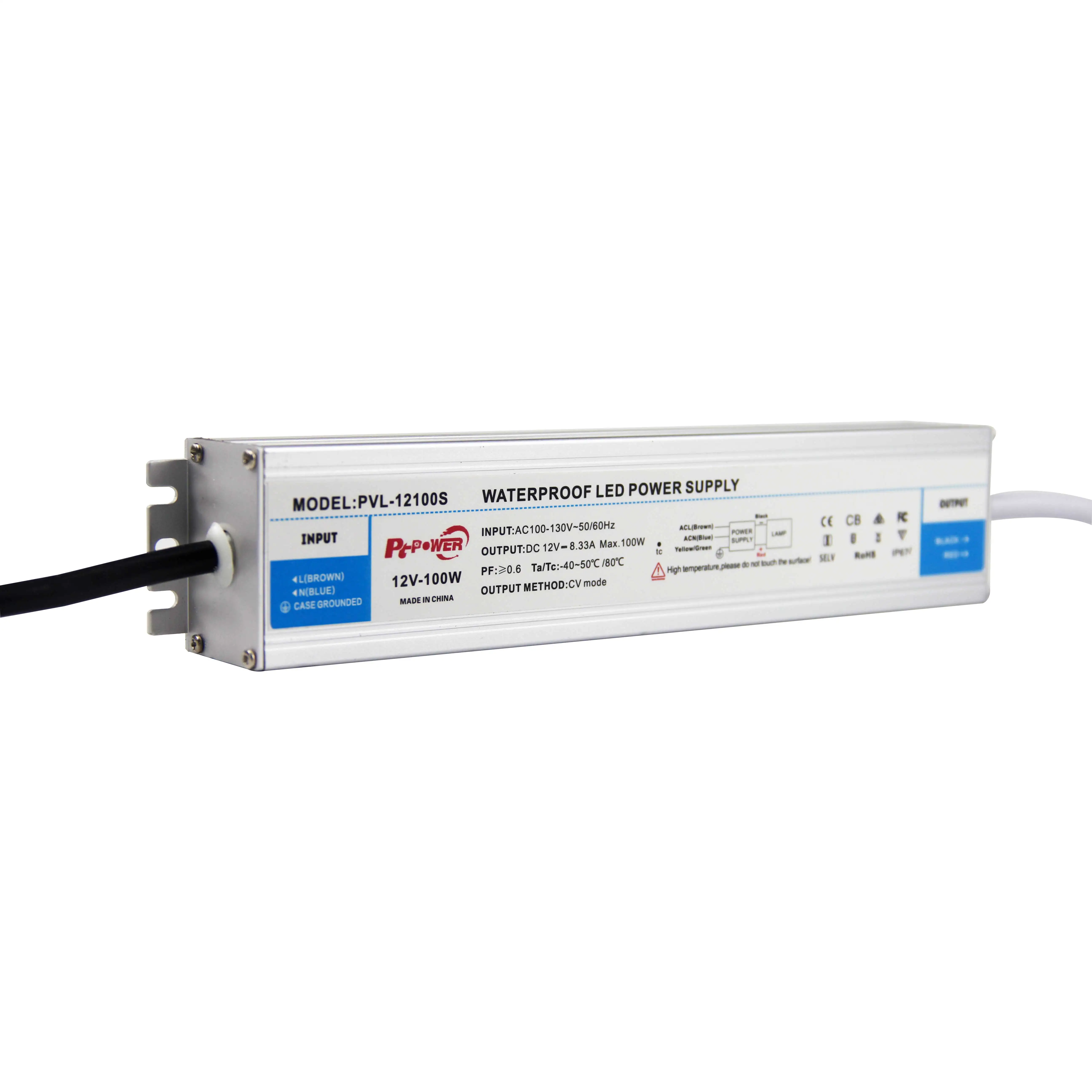 ЭМС светодиоидное питание питания 12V 100W AC100-130V постоянное напряжение светодиодные драйверы блок