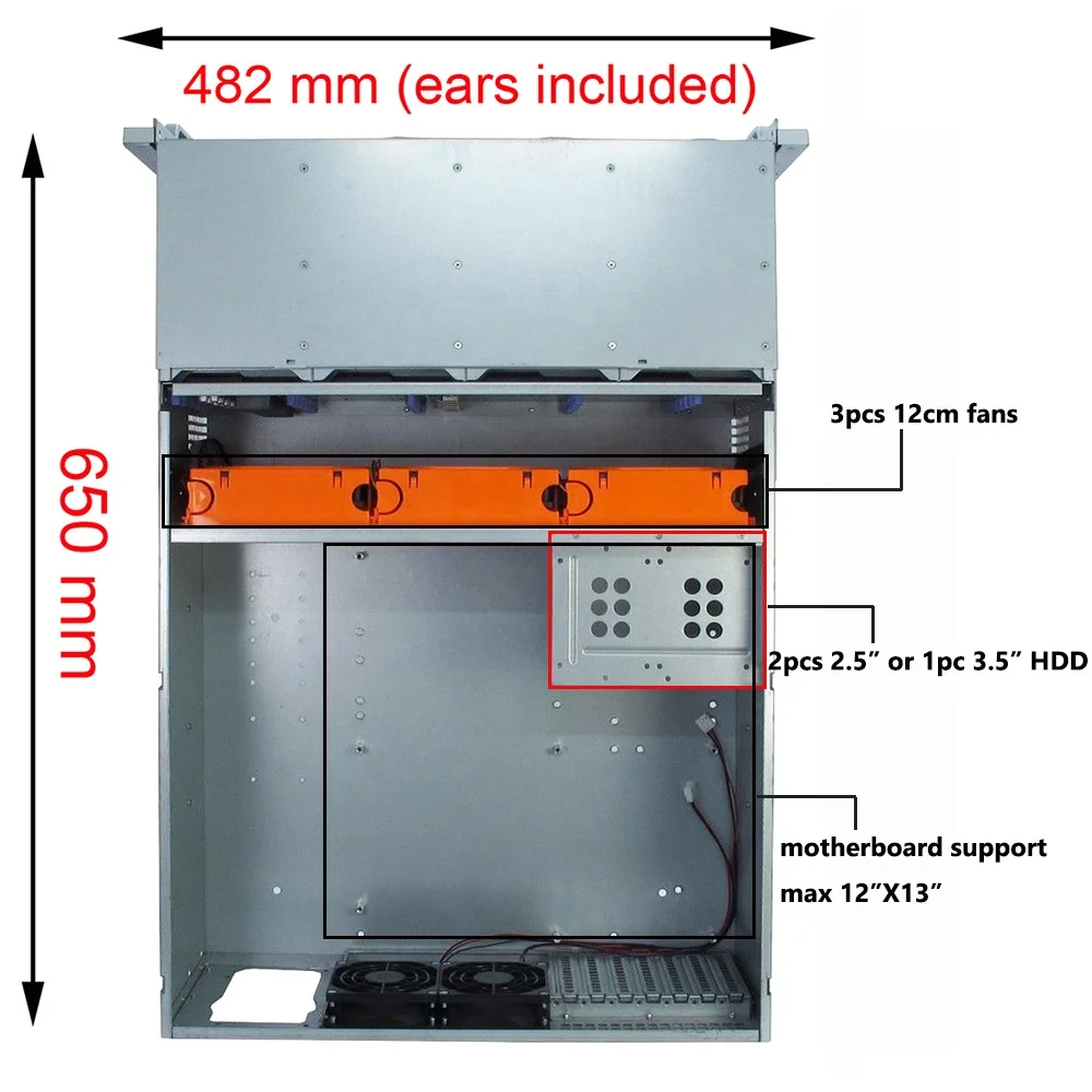  4U стойка для сервера с 24 горячими возможностями SATA/SAS Drive Bay MiniSAS /SATA