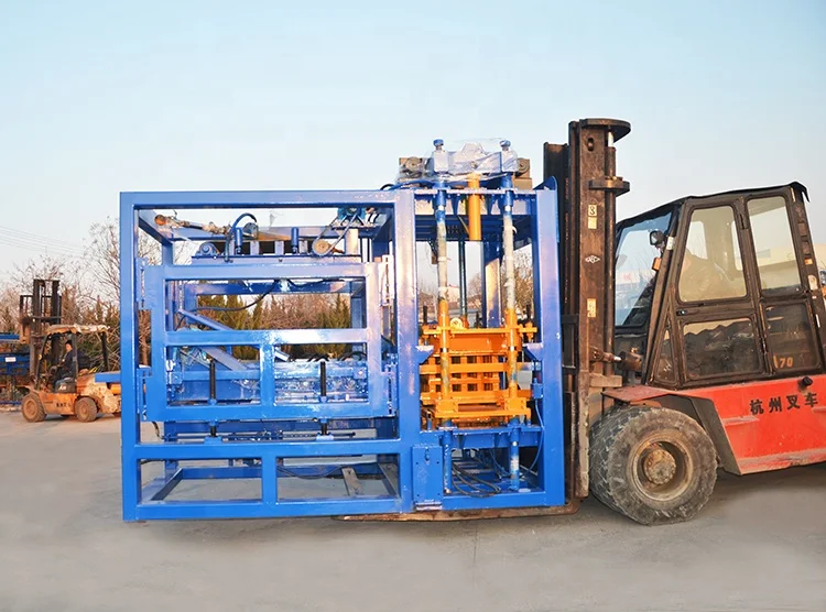 QT6-15 Automatic Concrete Block Machine Hollow Brick Making Machinery Building Blocks Using Cement Raw Material Pump Motor PLC