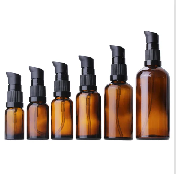 5ml 10ml 15ml 20ml 30ml 50ml 100ml Brown Penguin pump original solution bottle