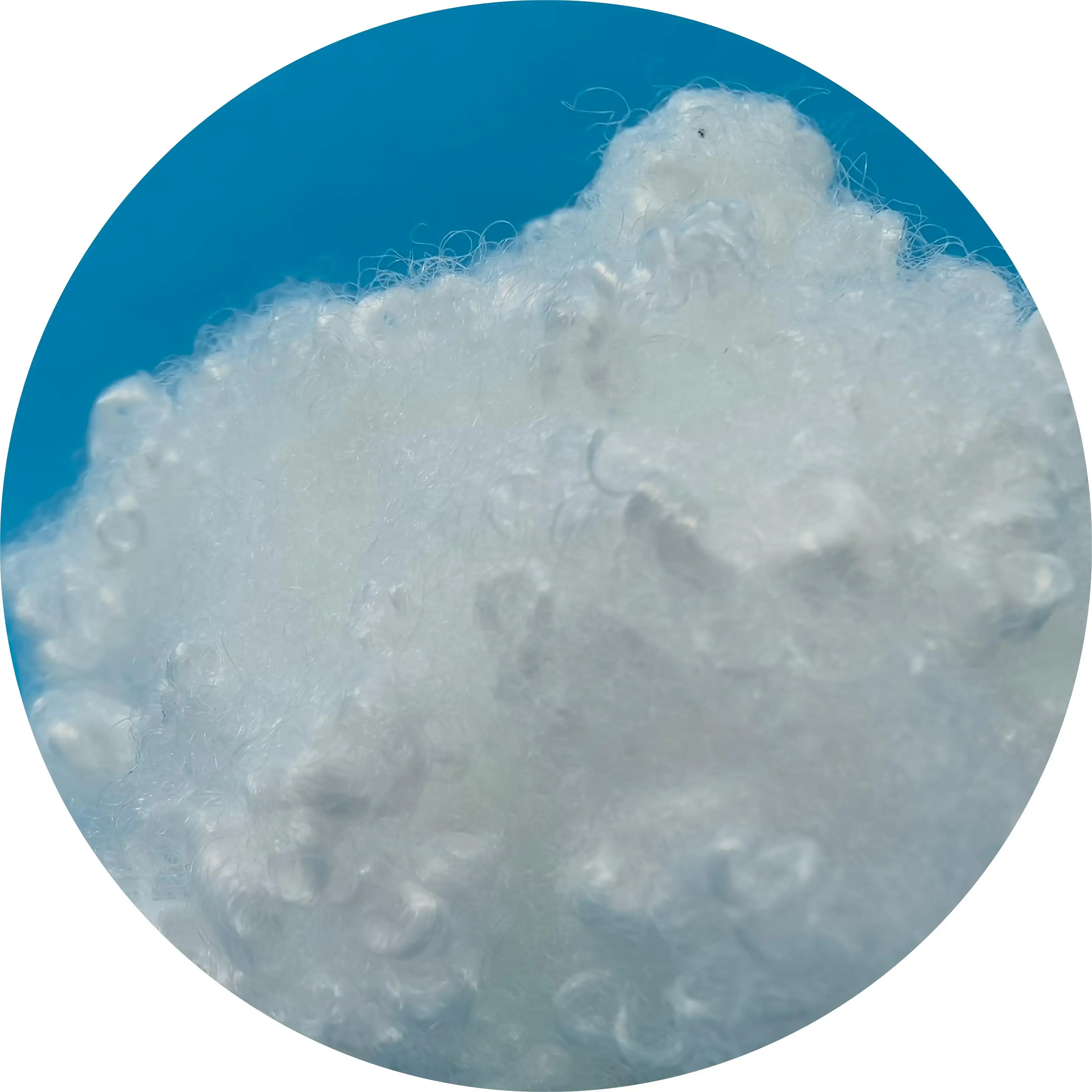 7D 32MM Virgin Antimony Free  HCS Polyester Fiber for Filling