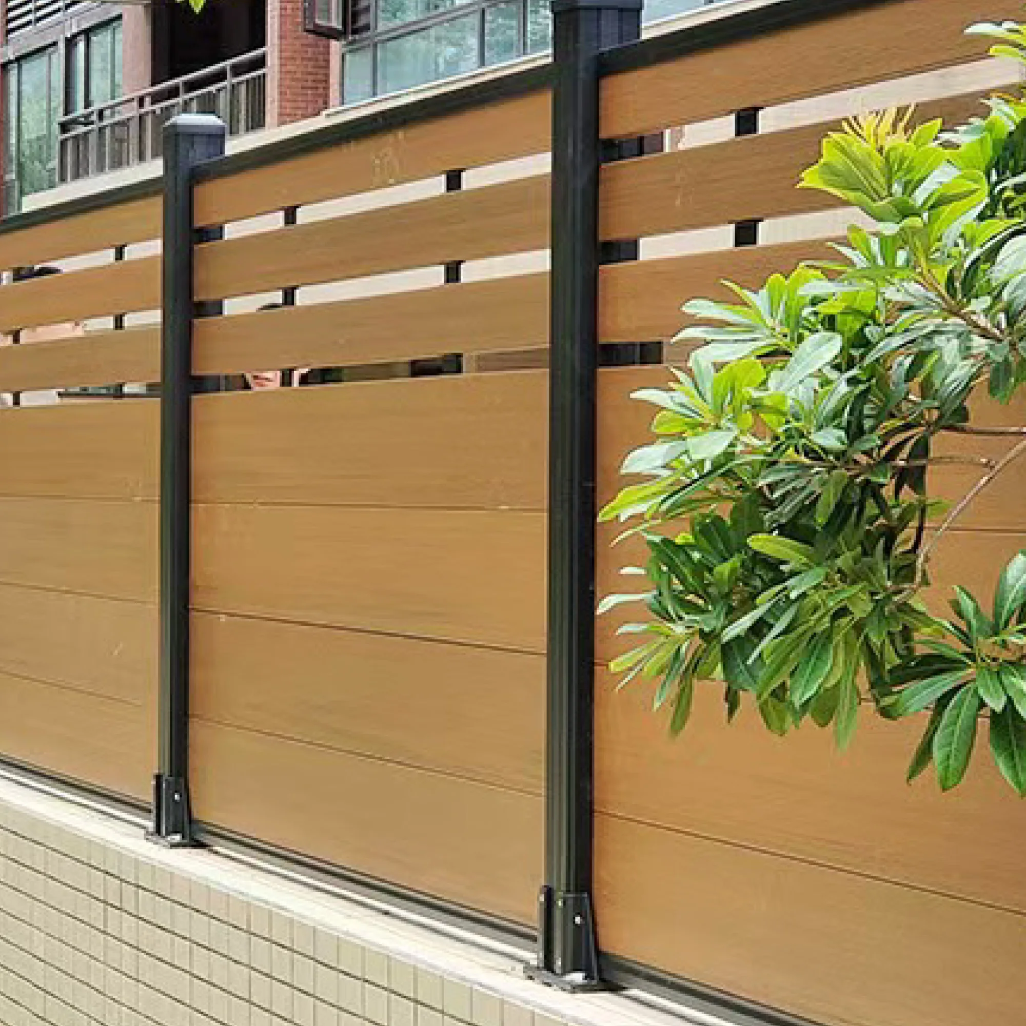 Beautiful fence gate designs house garden security white pvc fence for protect privacy