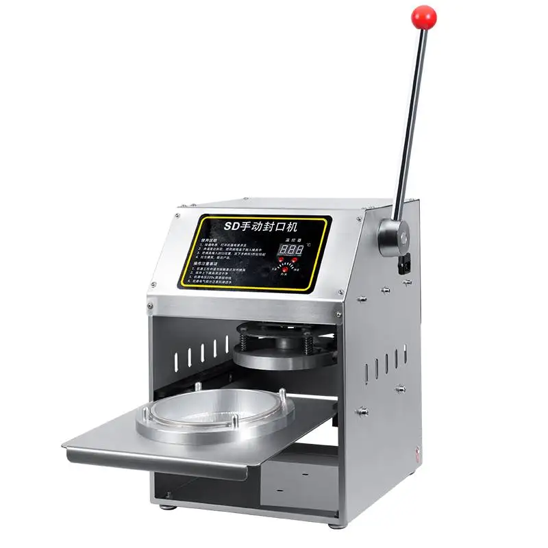 Manual aluminum foil box sealing machine fast food box packaging aluminum foil container sealing machine customized