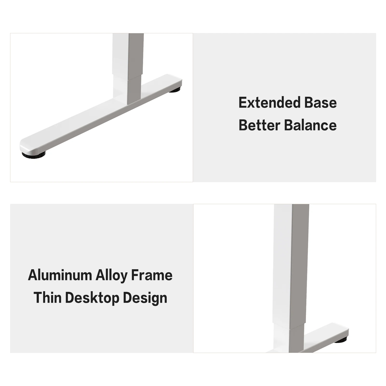 V-mounts Tempered Glass Desktop height adjustable office desk with 3-position pre-settable memory buttons JSD5-01-G4