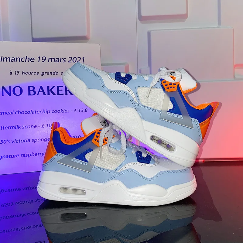 Hot Sale Designer Shoes Sneakers Custom Logo Basketball Style Shoes Couples Fashion Sport Basketball Shoes