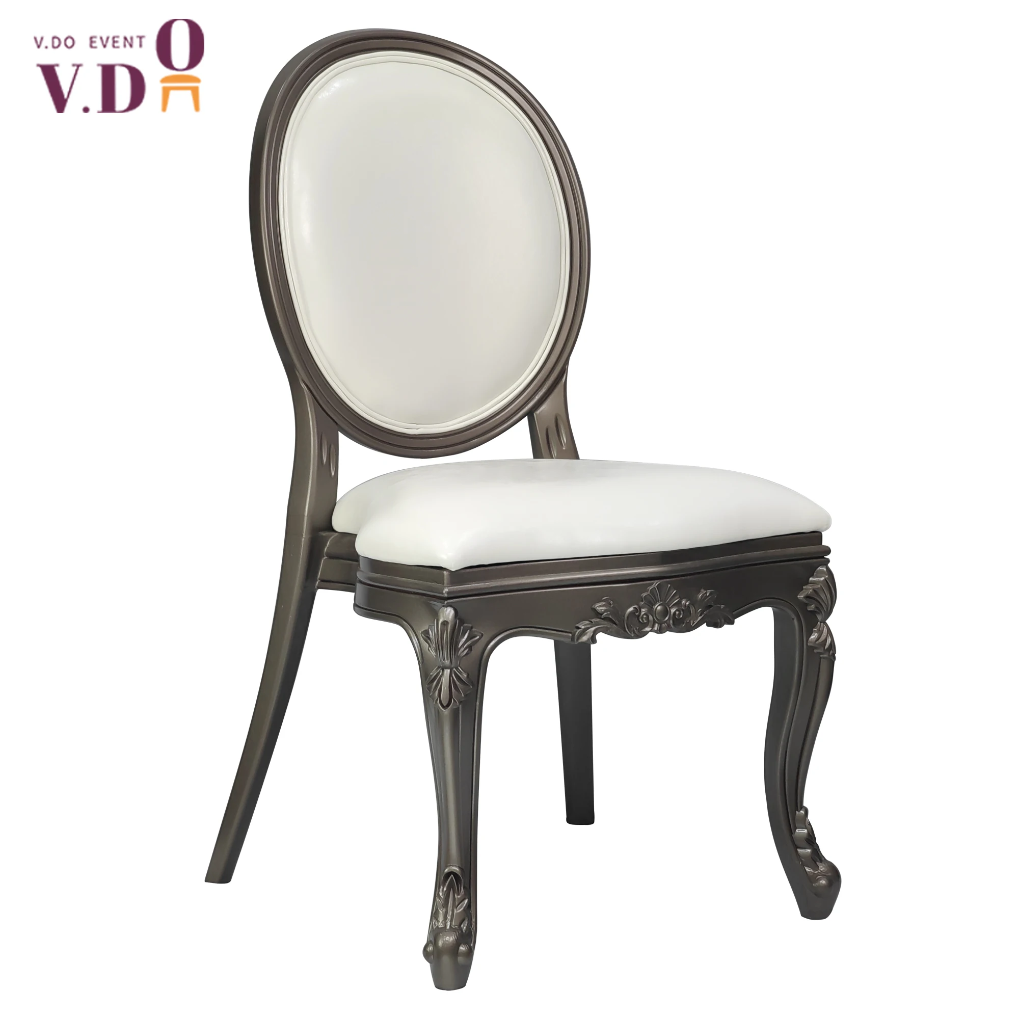 Elegant Black Hotel Restaurant resin Chair Banquet cheap padded Chairs for wedding hall