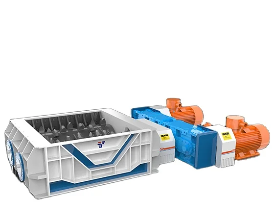 Tianhe Double Roller Crusher for middle-sized materials soft and medium hard rock, fertilizers or salt sinter