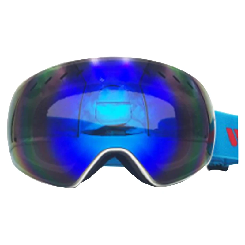 Anti fog UV Resist PC Mirror Lens Soft Snowboard Snow Ski Goggles for Kids