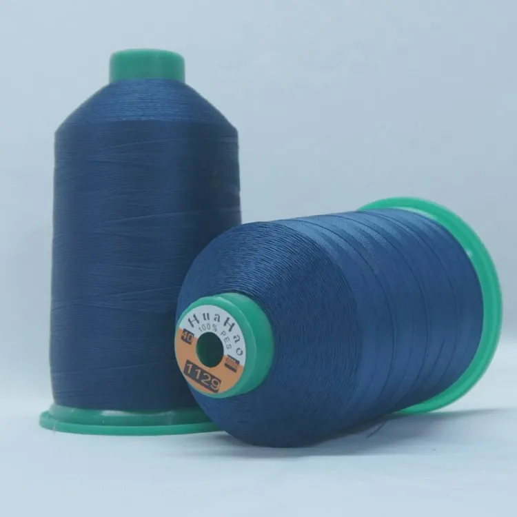 Bonded Polyester Thread Tex 45 Tex 70 Tex 90 High Tenacity Bonded Polyester Sewing Thread