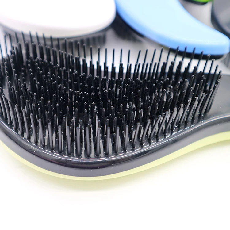
Custom Logo Hot Sale Colorful Plastic Detangling Hair Massage Brush 
