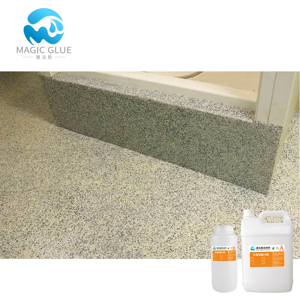 Self-leveling Brush 2 Part Flake Chip Epoxy Concrete Floor Paint Coating