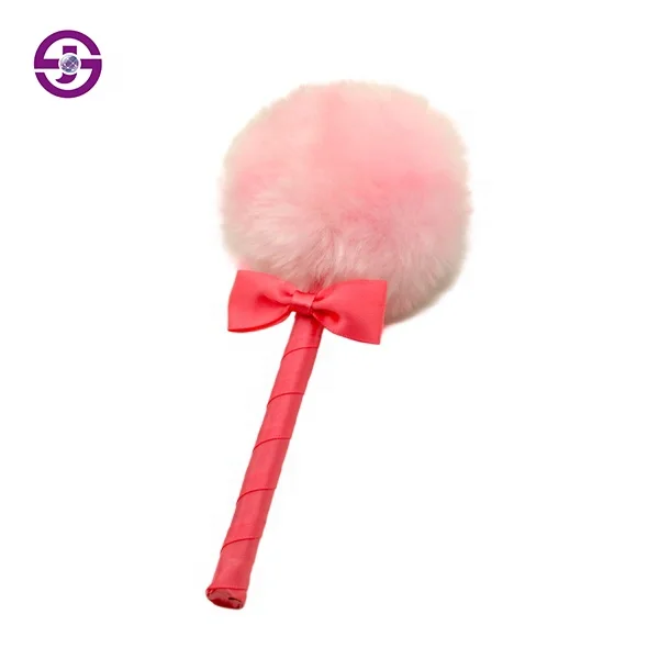 High Quality Body Highlighter Makeup Puffs Long Handle Plush Self Tanner Powder Sponge Applicator Tanning Beauty