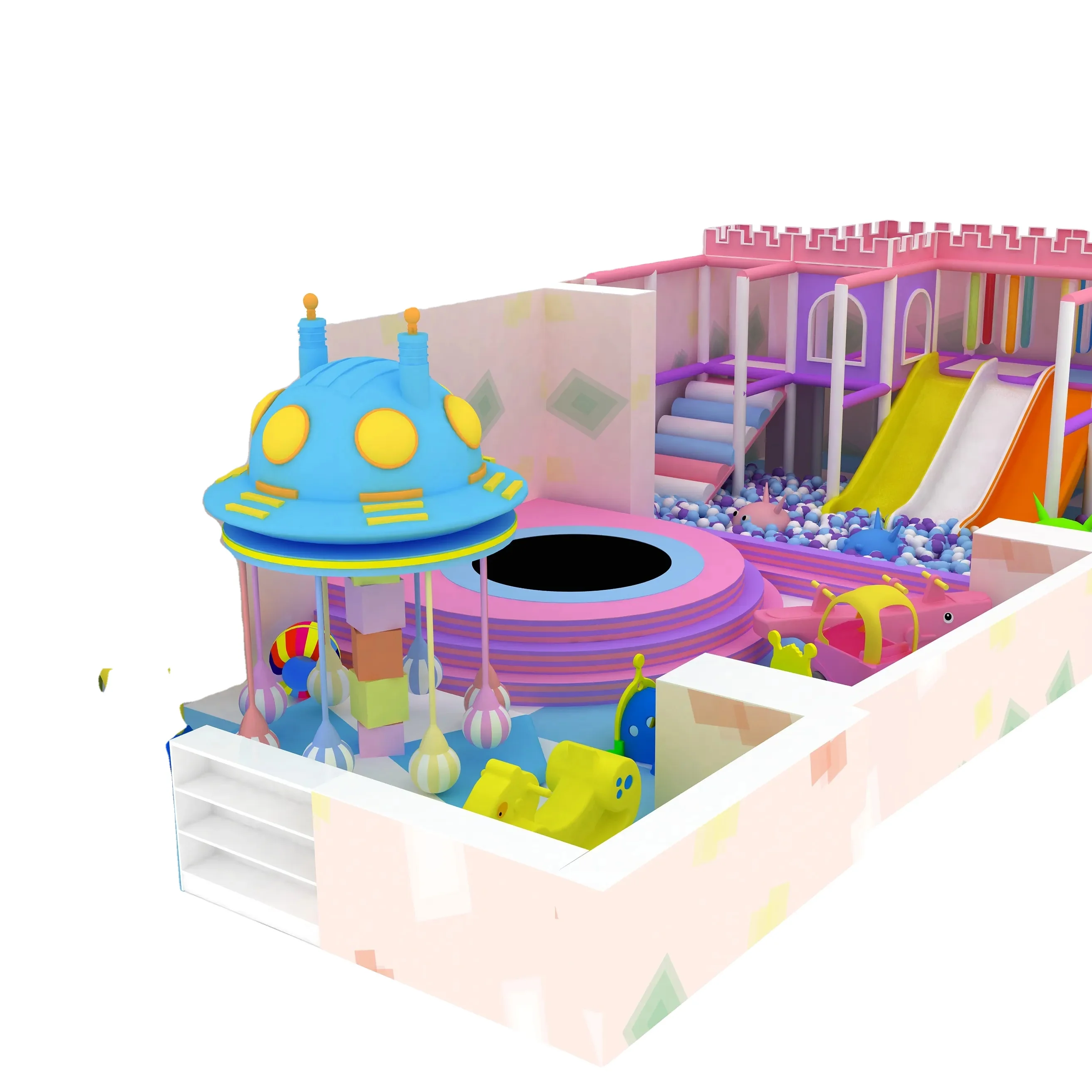 Cheap Soft Playground for Kindergarten Kids Amusement Park Customized