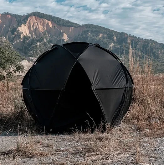 2022 glamping горячая Распродажа купольная палатка в черном цвете кемпинг геодезическая звездного неба Высококачественная Роскошная ткань для всей