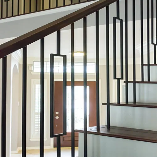 Легко собранные современные крытые кованые железные лестничные перила конструкции