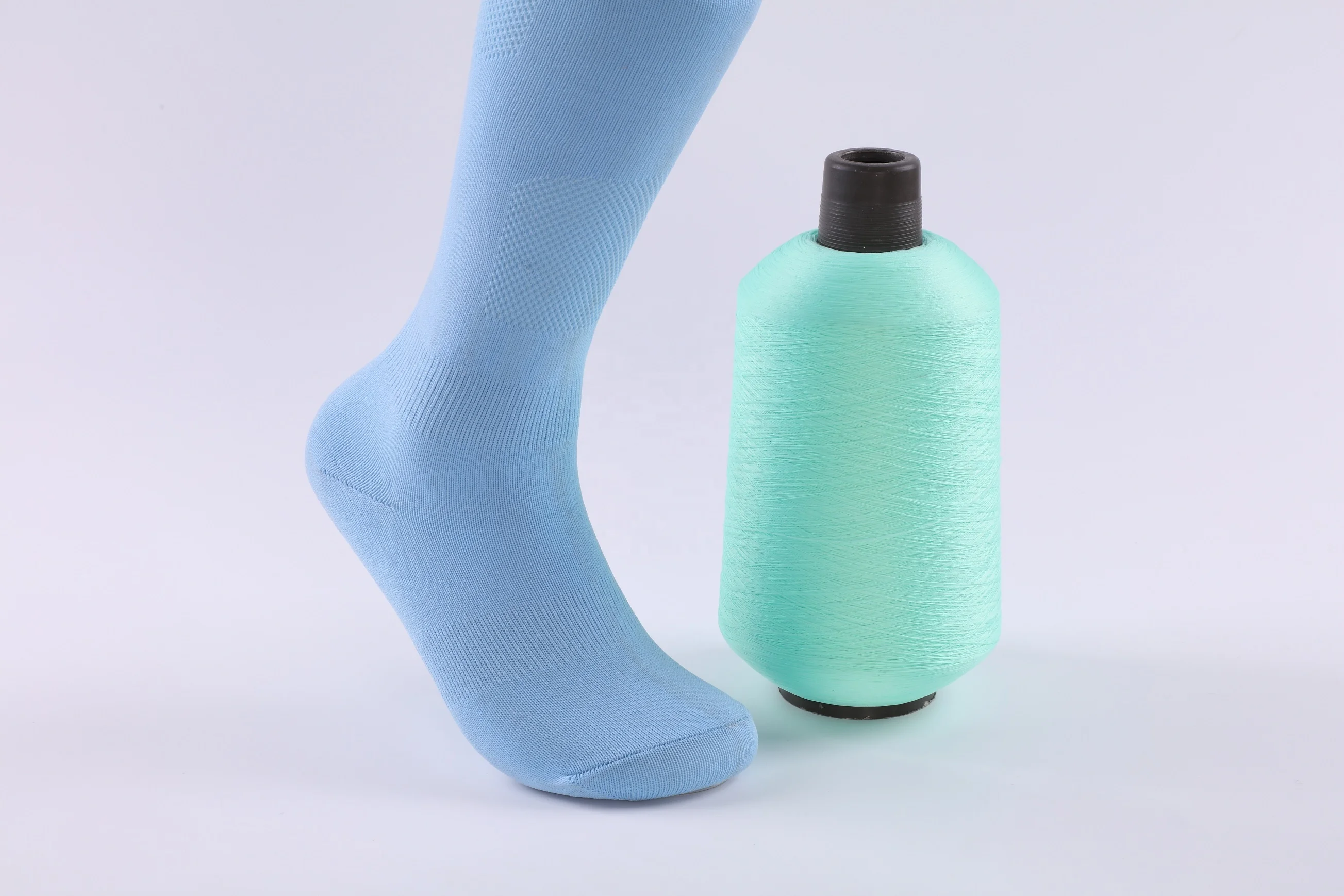 Chinese factory wholesale Customized cheap dope dyed SIM polyester DTY  75D/2 dyed imitation polyester material copy nylon yarn