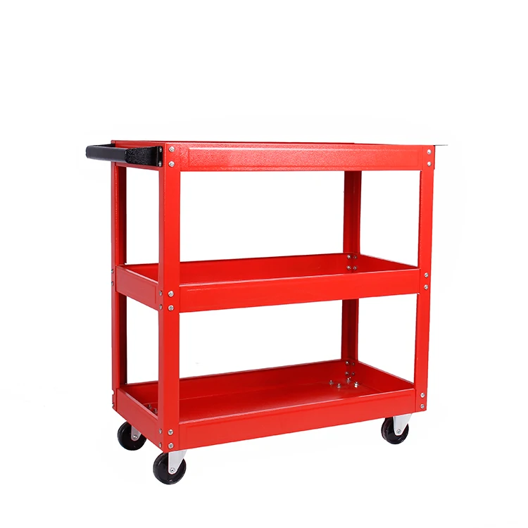 Medical Garage/Workshop Car Repair Tool Storage Trolley Red