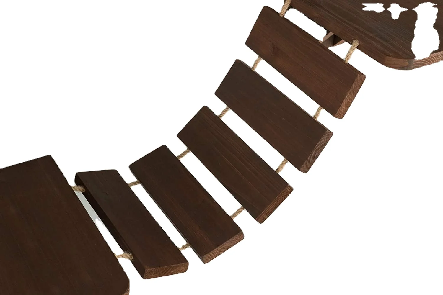 Wall-mounted wooden cat tree furniture bridge for climbing exercise and playing