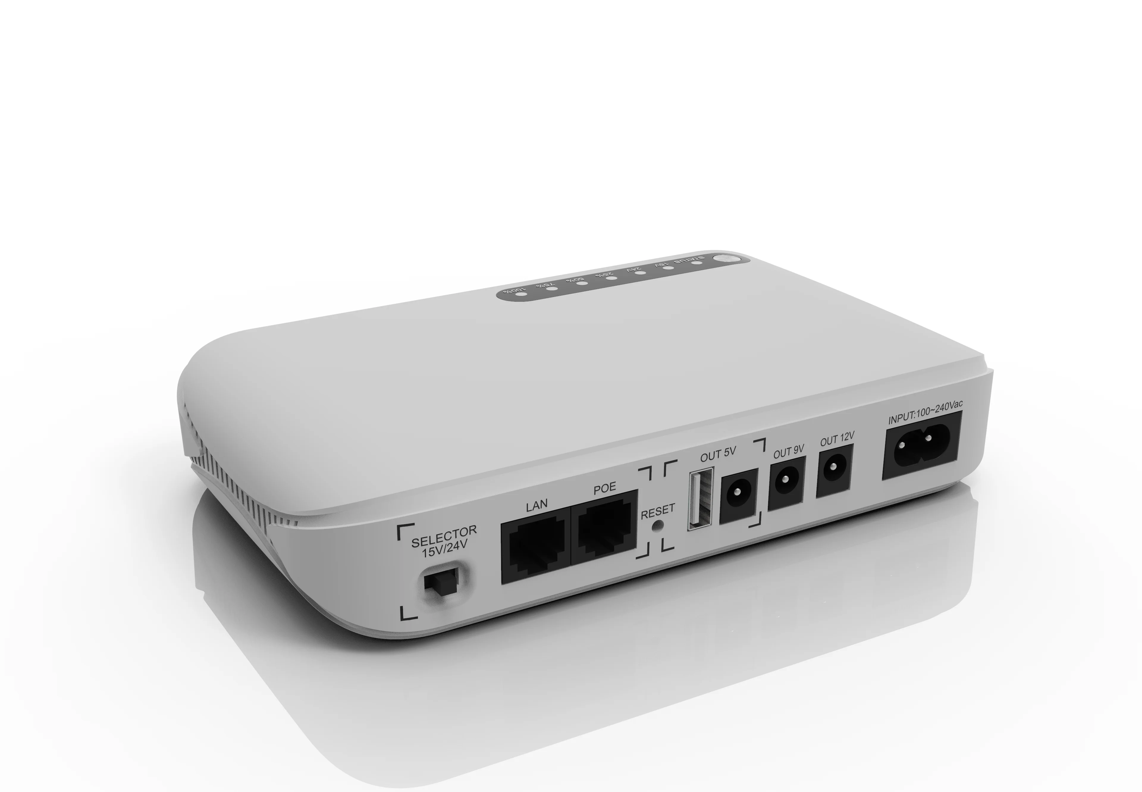 SKE Mini UPS Power Bank Lithium Battery DC UPS 5V 9V 12V POE 15V 24V 18W 10000mah 10400mah Mini UPS for Router and Modems