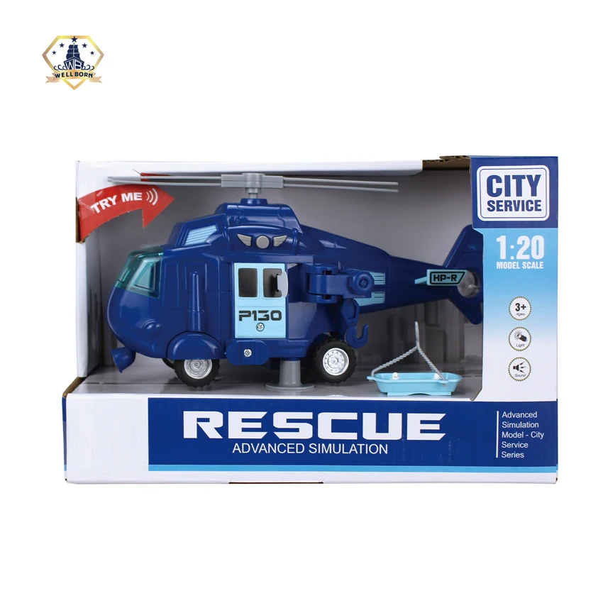 Military Helicopter toys Air force Airplane Toy with Hanging Basket Lights and Sounds for Kids