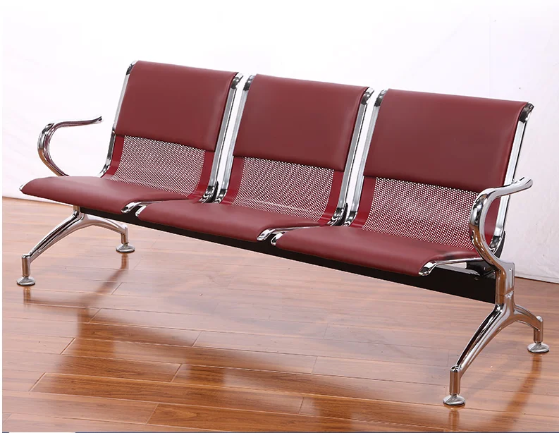 2021 ISO airport bank salon beauty comfortable colorful chair 3 seats